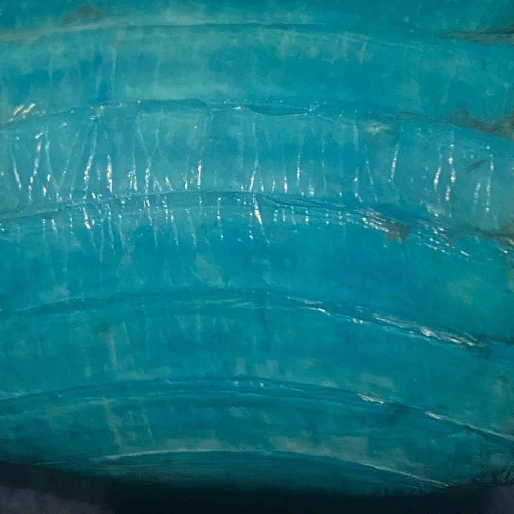 Rare turquoise Rustic Cuff - Picture 3 of 7
